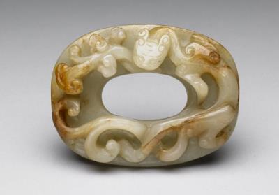 图片[2]-Jade Ornament with chi-dragon pattern, Yuan to Ming dynasty (1271-1644)-China Archive